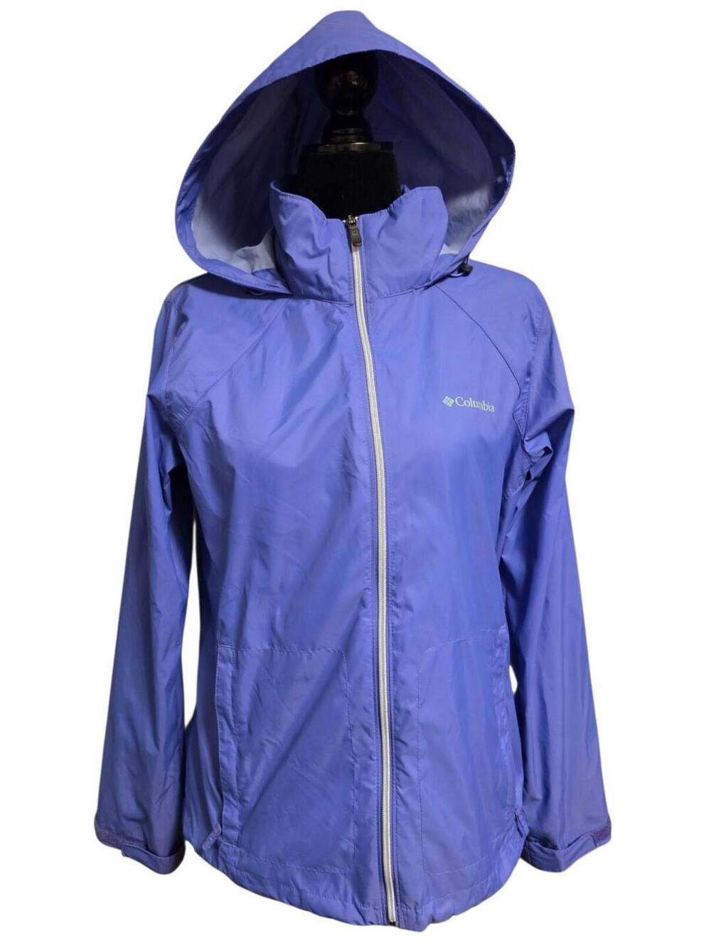 Womens Irridescent Purple "Columbia" Switchback III Rain Coat/Windbreaker  SZ LG